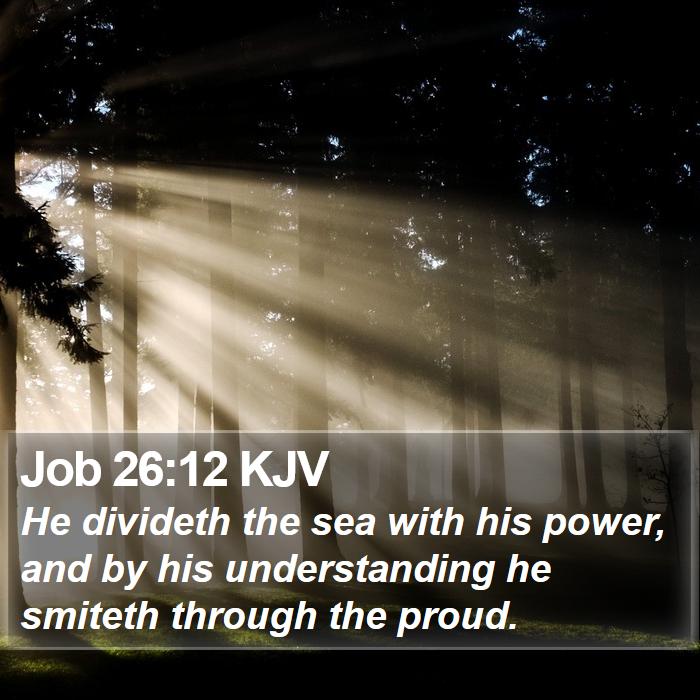 Job 26:12 KJV Bible Study