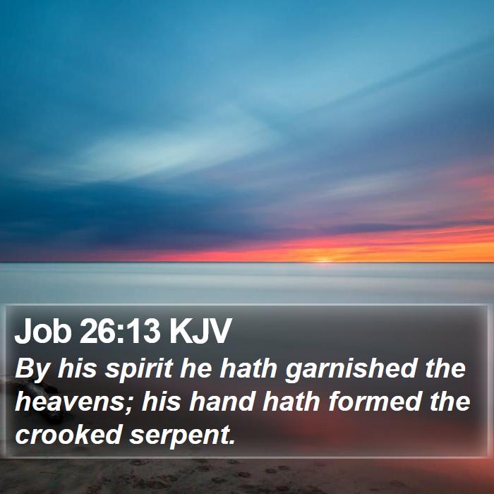 Job 26:13 KJV Bible Study