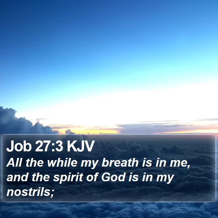 Job 27:3 KJV Bible Study