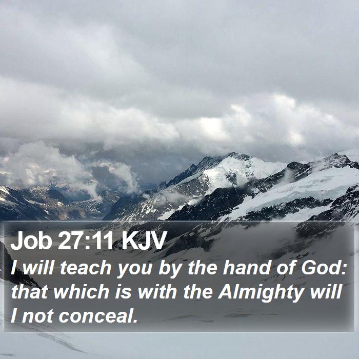 Job 27:11 KJV Bible Study