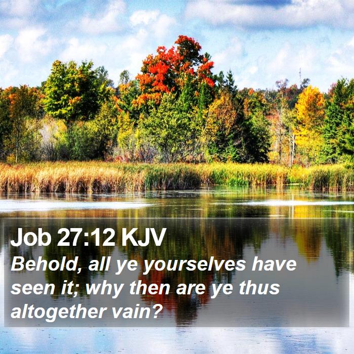 Job 27:12 KJV Bible Study