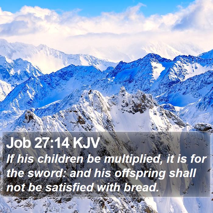 Job 27:14 KJV Bible Study