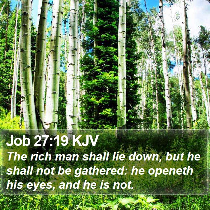 Job 27:19 KJV Bible Study