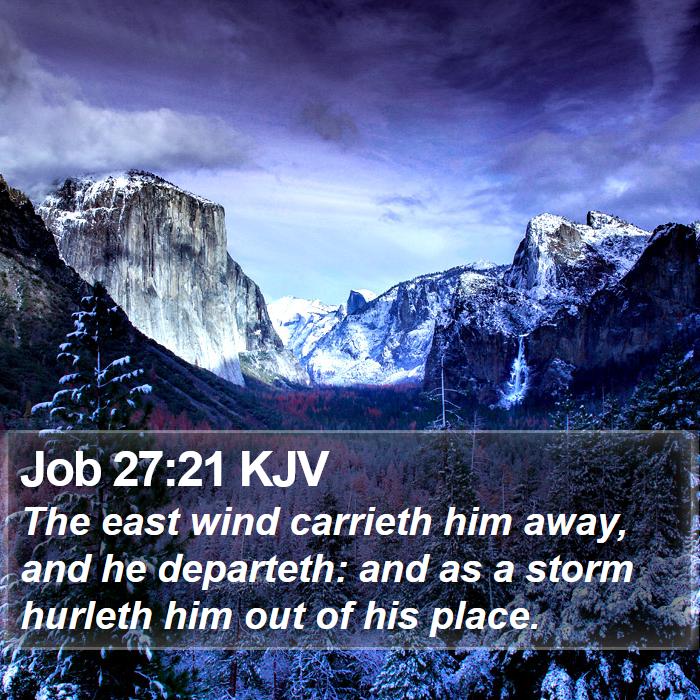 Job 27:21 KJV Bible Study