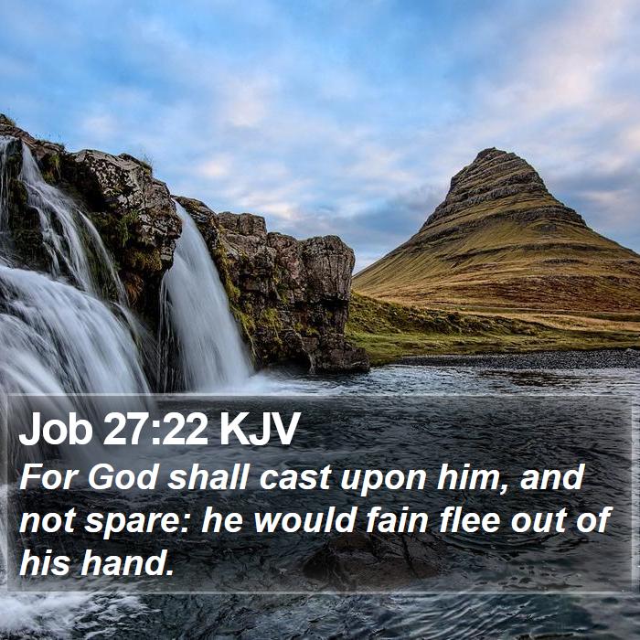 Job 27:22 KJV Bible Study