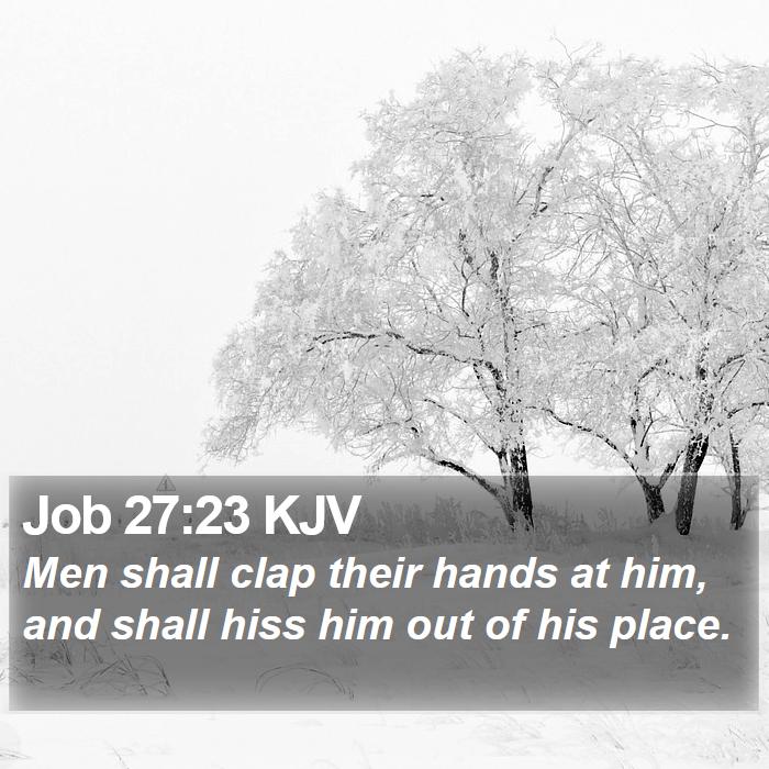 Job 27:23 KJV Bible Study