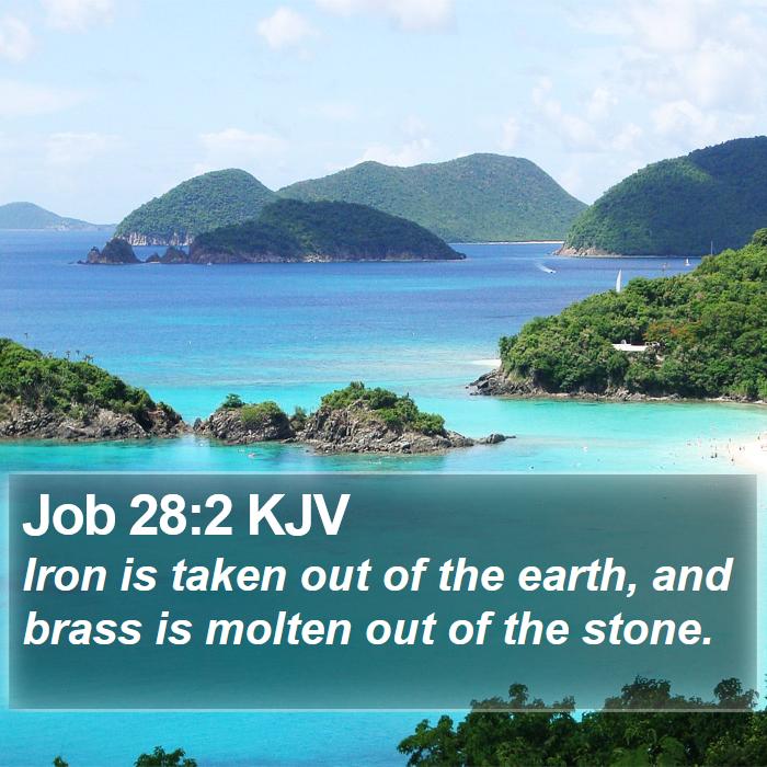 Job 28:2 KJV Bible Study