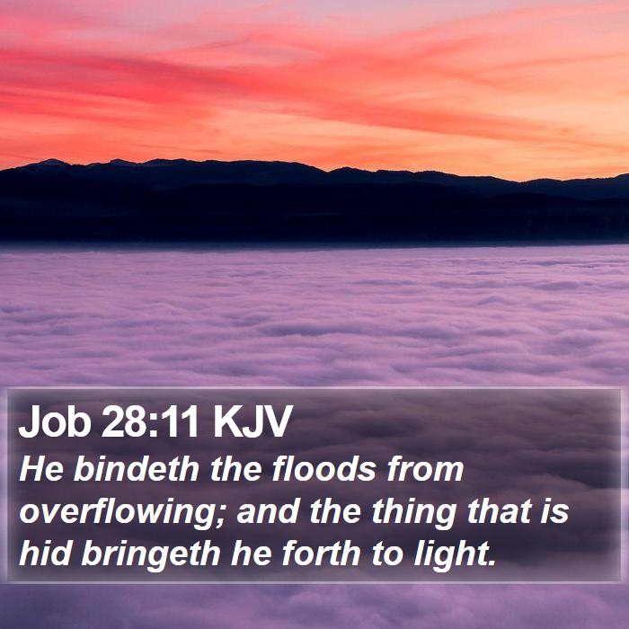 Job 28:11 KJV Bible Study