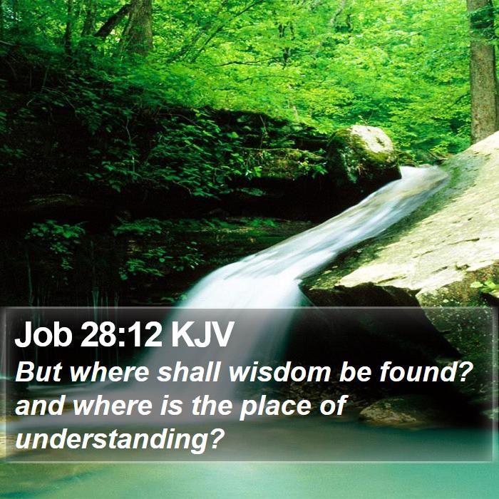 Job 28:12 KJV Bible Study