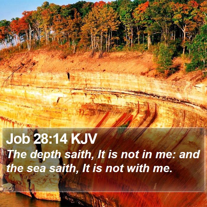 Job 28:14 KJV Bible Study