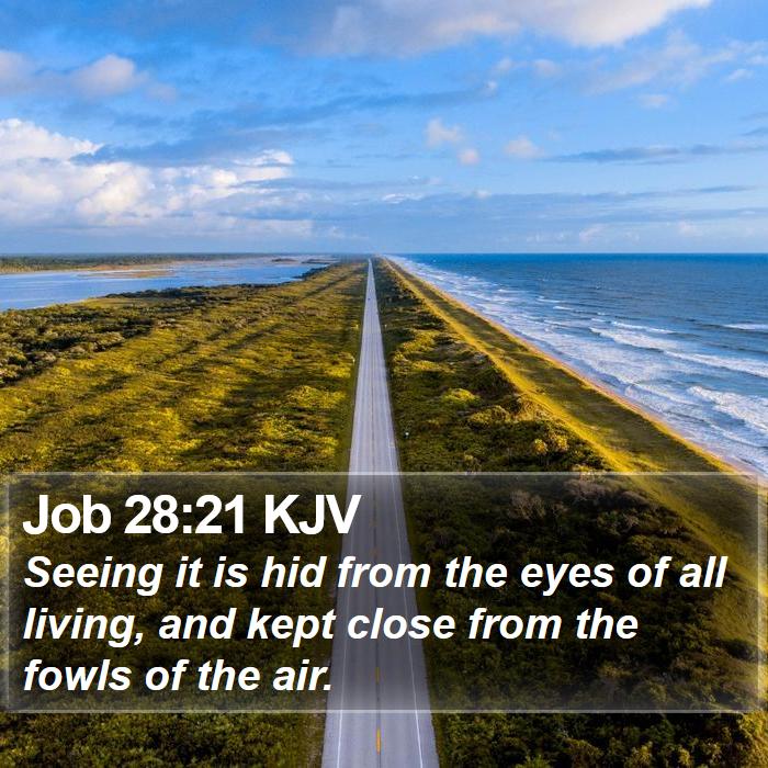 Job 28:21 KJV Bible Study