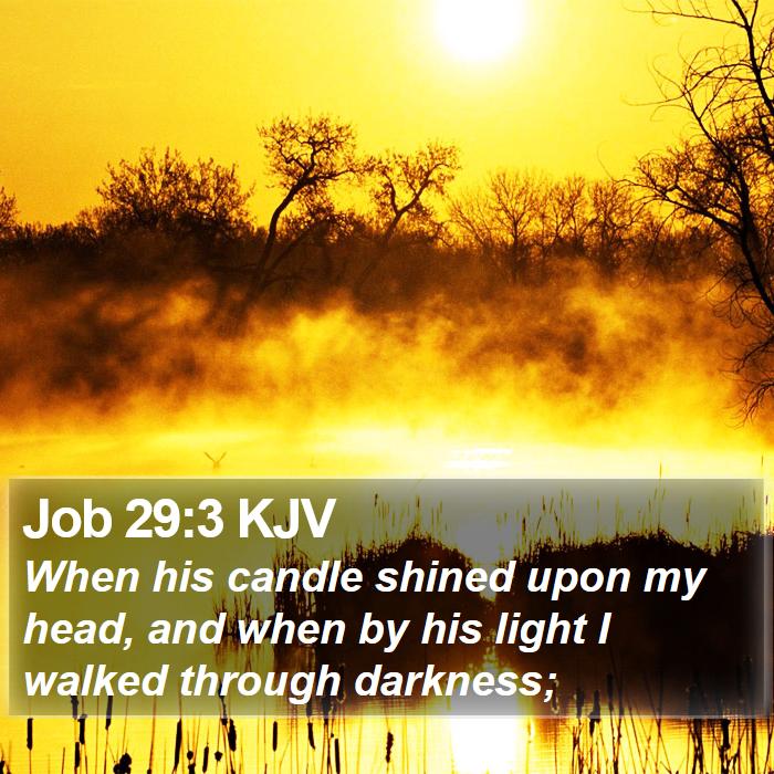 Job 29:3 KJV Bible Study