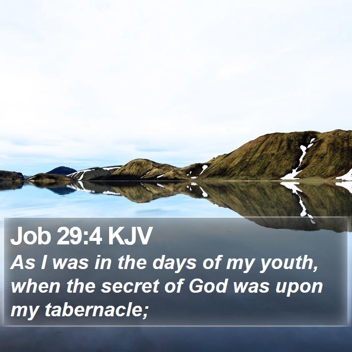 Job 29:4 KJV Bible Study