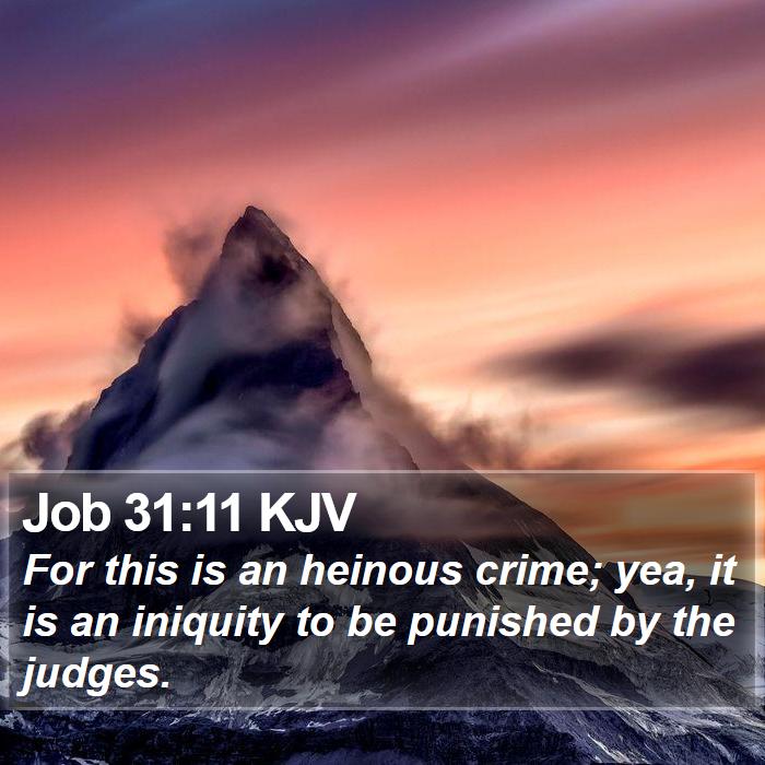 Job 31:11 KJV Bible Study