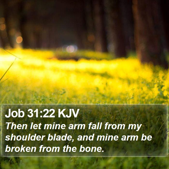 Job 31:22 KJV Bible Study