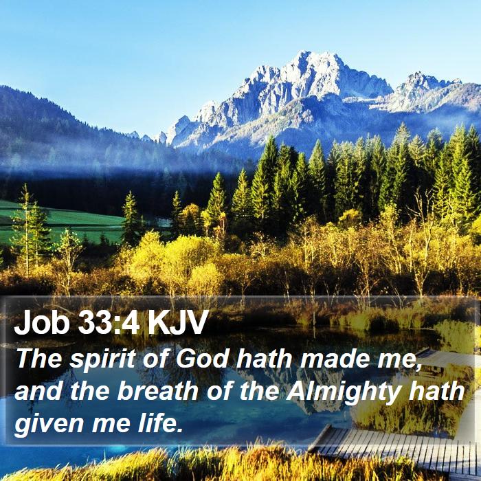 Job 33:4 KJV Bible Study