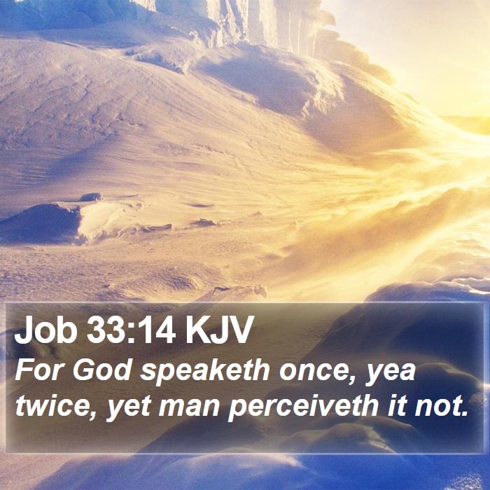 Job 33:14 KJV Bible Study