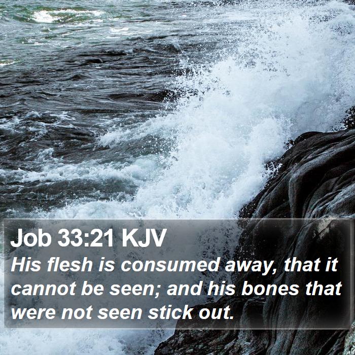 Job 33:21 KJV Bible Study