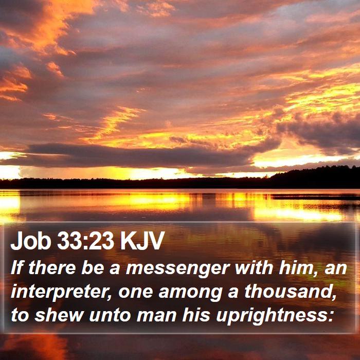 Job 33:23 KJV Bible Study