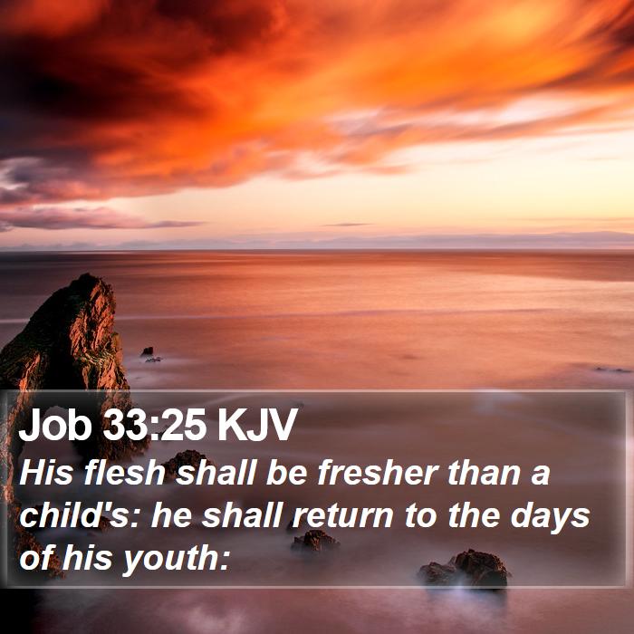 Job 33:25 KJV Bible Study