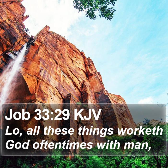 Job 33:29 KJV Bible Study