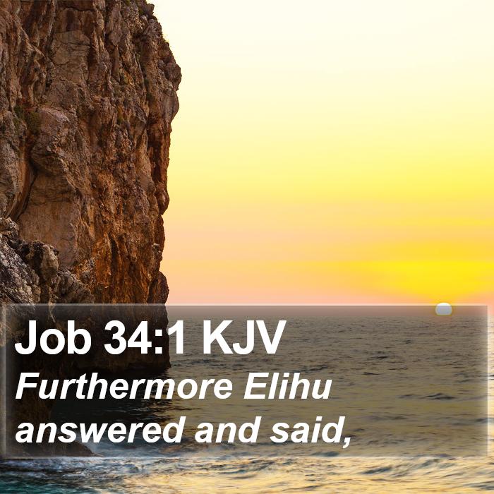 Job 34:1 KJV Bible Study