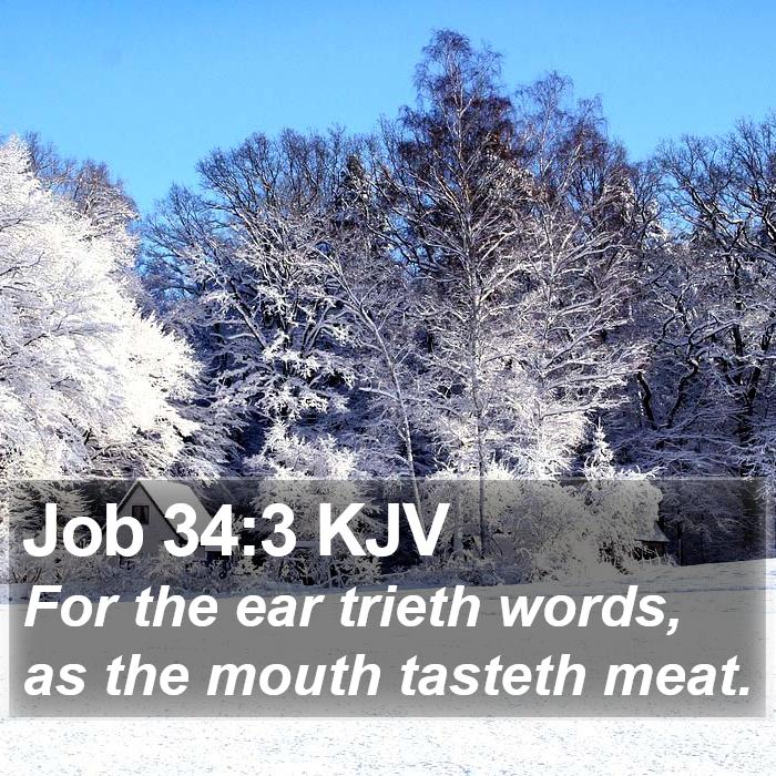 Job 34:3 KJV Bible Study