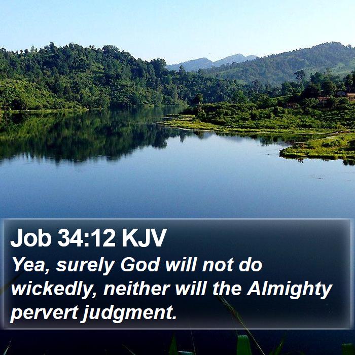 Job 34:12 KJV Bible Study