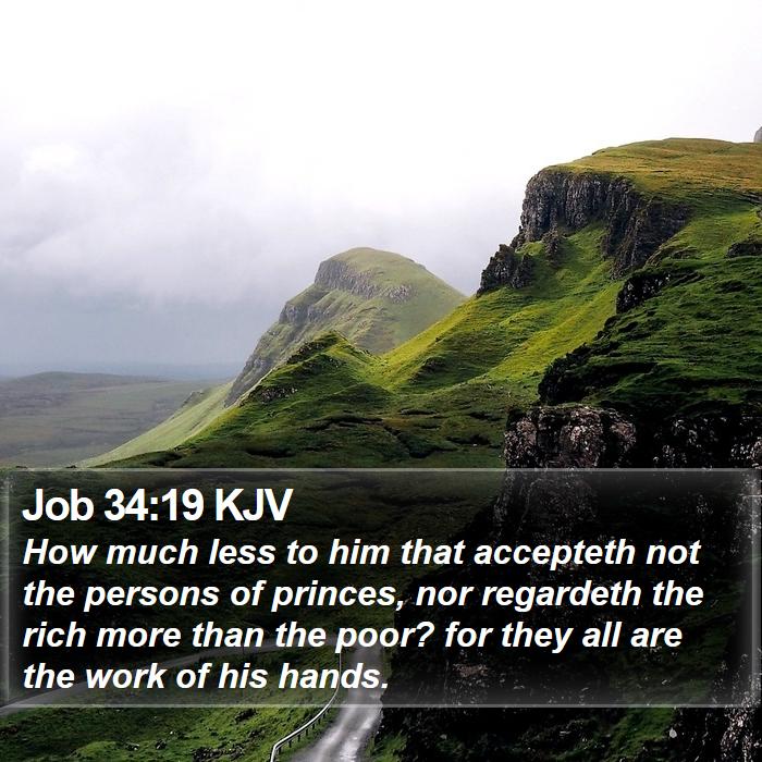 Job 34:19 KJV Bible Study