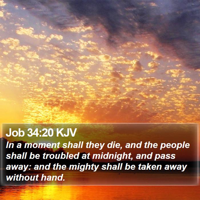 Job 34:20 KJV Bible Study