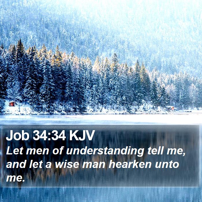 Job 34:34 KJV Bible Study