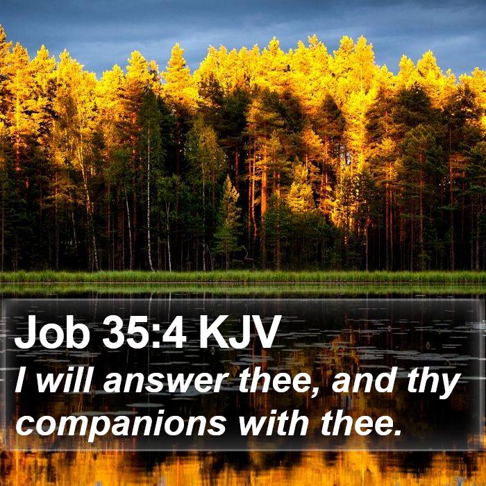 Job 35:4 KJV Bible Study