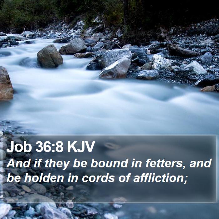 Job 36:8 KJV Bible Study