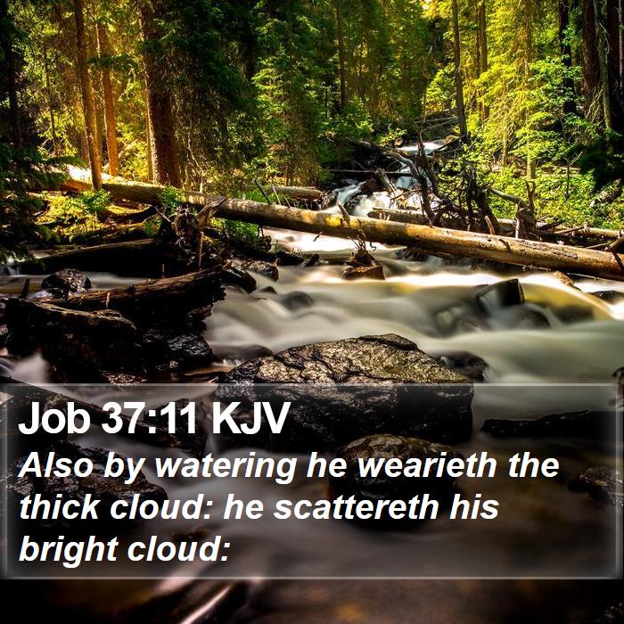 Job 37:11 KJV Bible Study