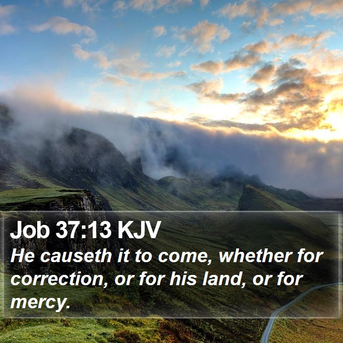 Job 37:13 KJV Bible Study