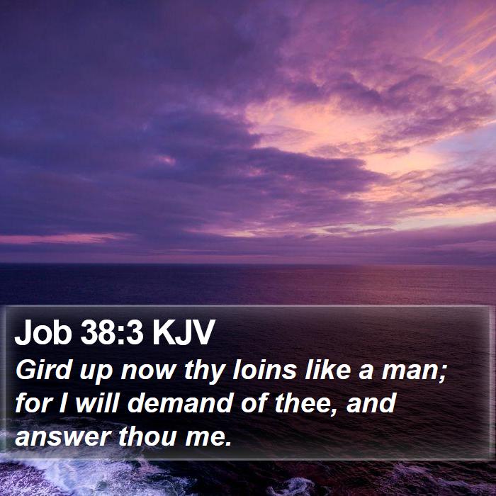 Job 38:3 KJV Bible Study