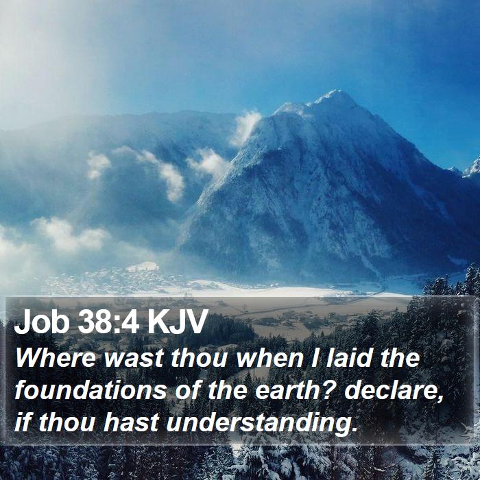 Job 38:4 KJV Bible Study