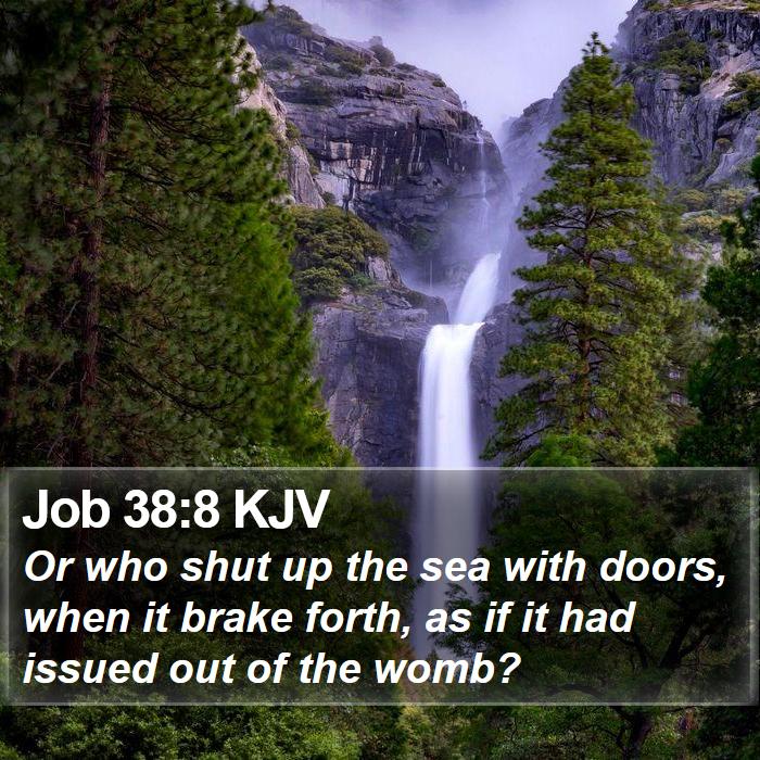 Job 38:8 KJV Bible Study