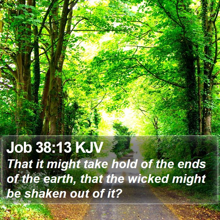 Job 38:13 KJV Bible Study