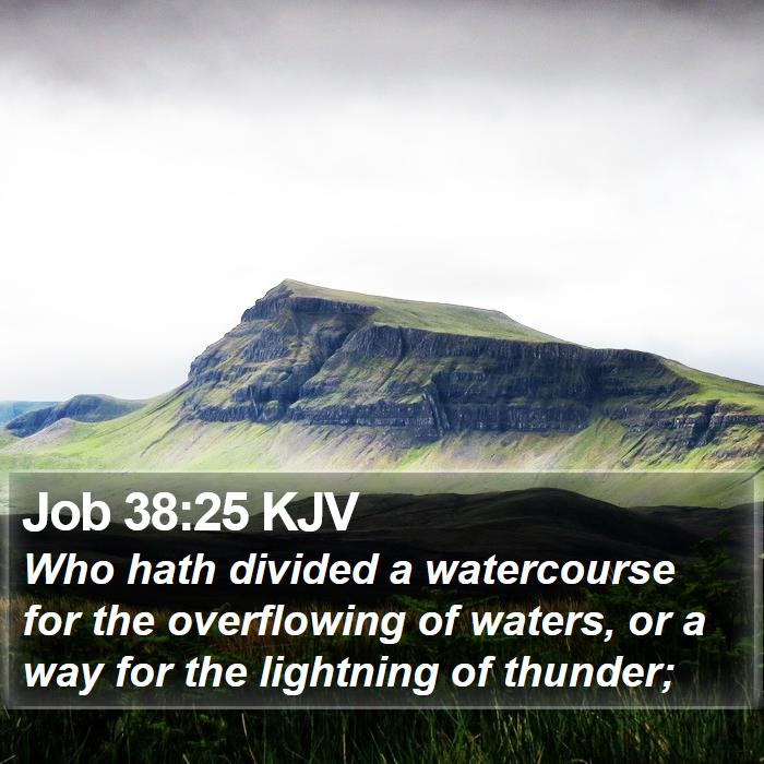 Job 38:25 KJV Bible Study