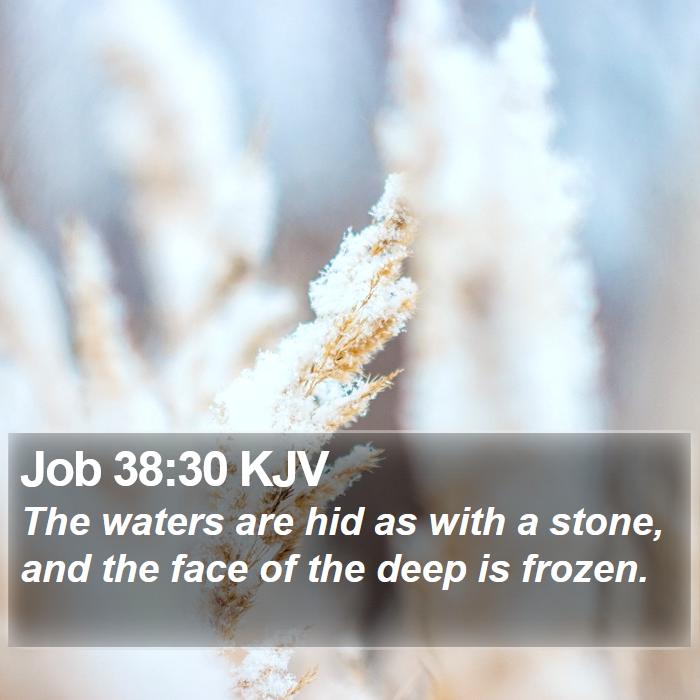 Job 38:30 KJV Bible Study