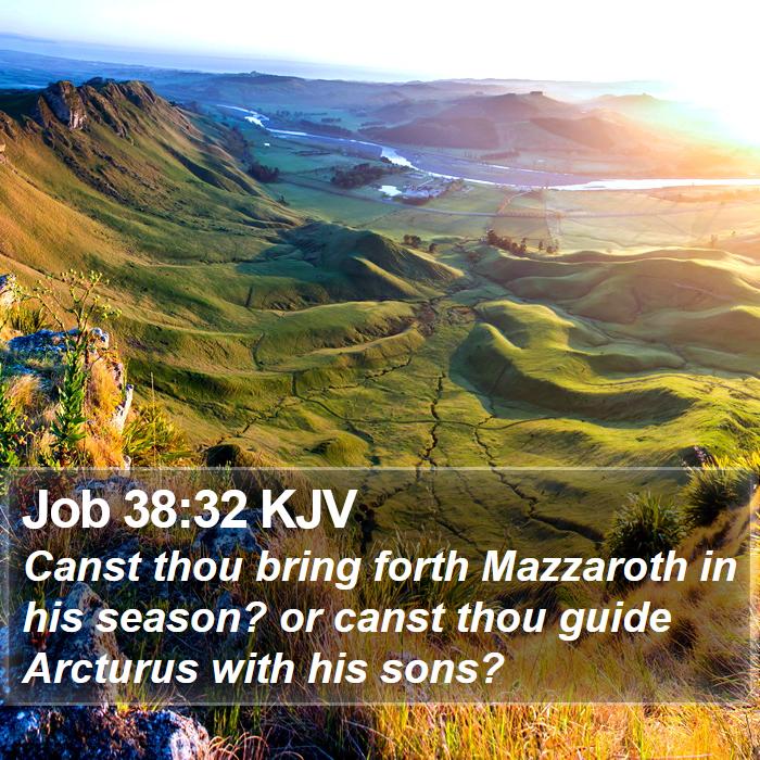 Job 38:32 KJV Bible Study