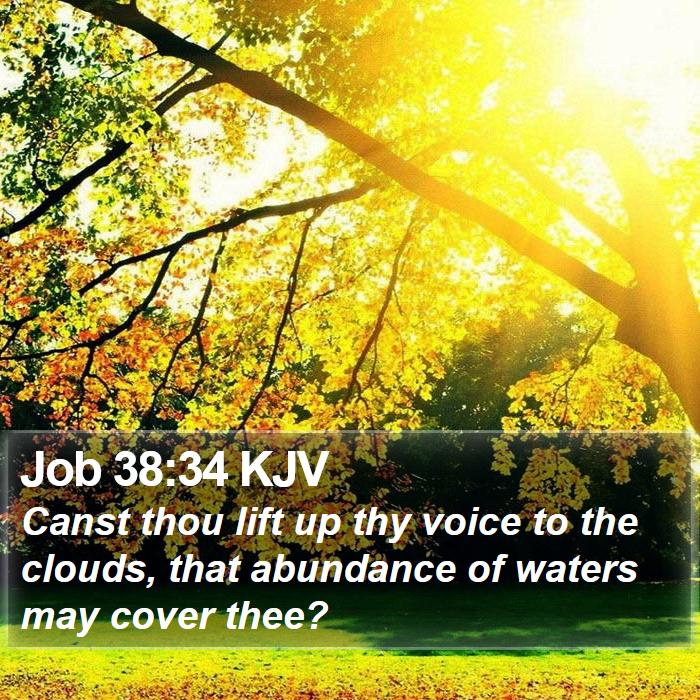 Job 38:34 KJV Bible Study