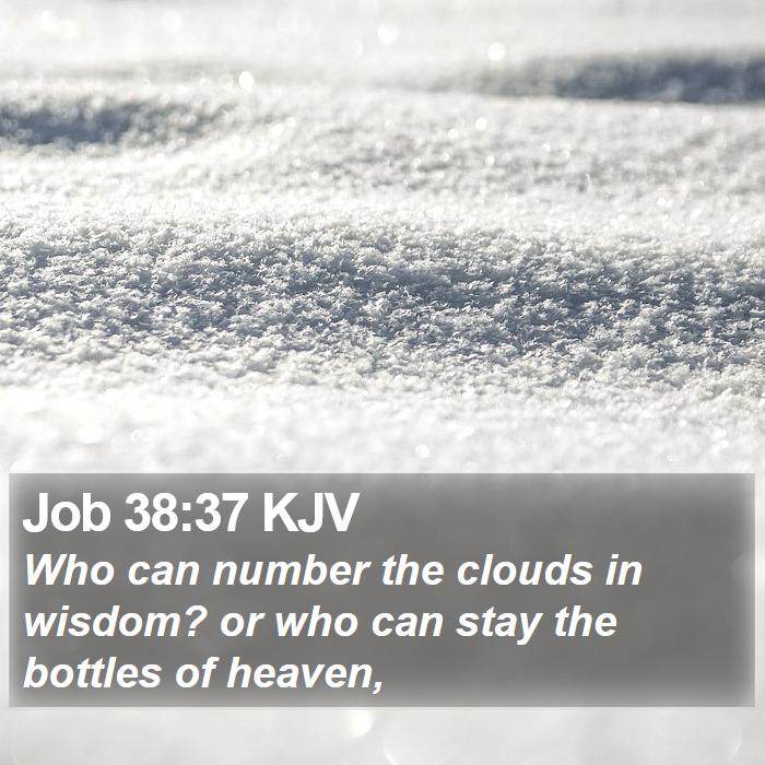 Job 38:37 KJV Bible Study