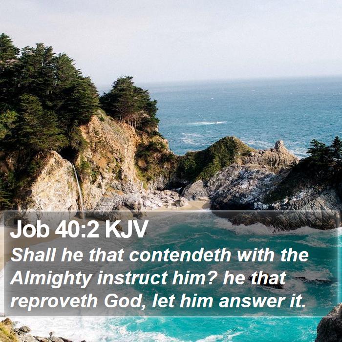 Job 40:2 KJV Bible Study