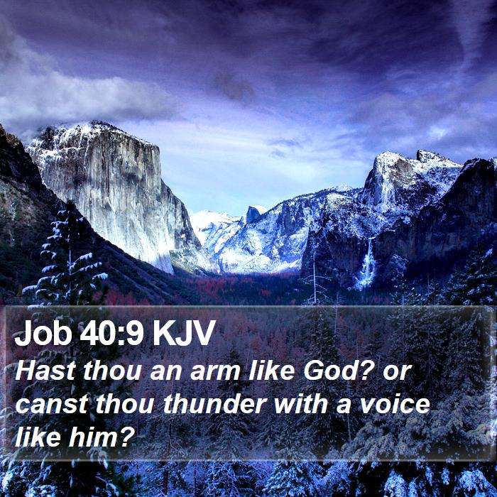 Job 40:9 KJV Bible Study