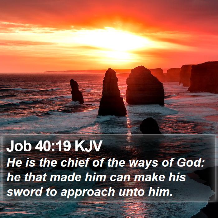 Job 40:19 KJV Bible Study