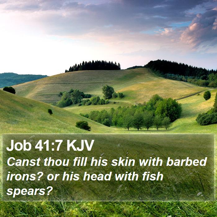 Job 41:7 KJV Bible Study