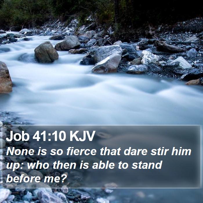 Job 41:10 KJV Bible Study