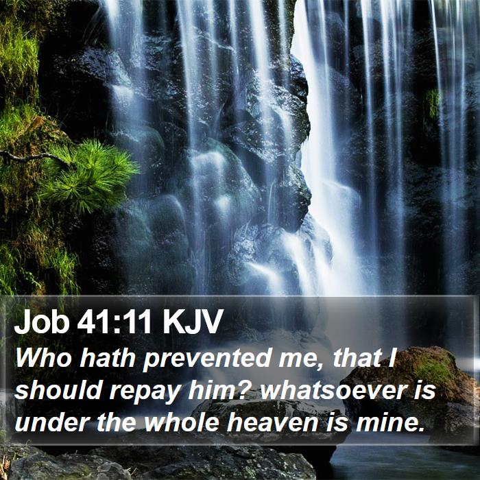 Job 41:11 KJV Bible Study